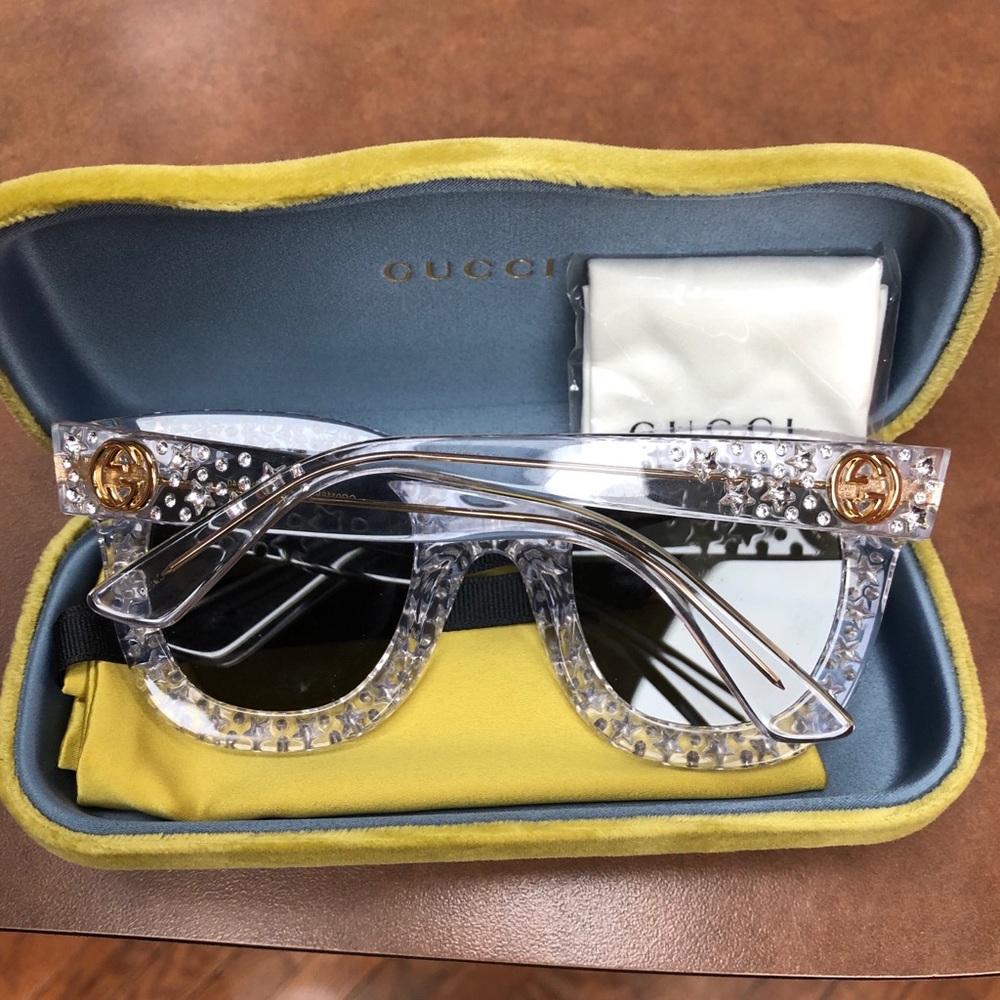 Authentic Gucci Clear 0116S Sunglasses - Picture 3 of 5